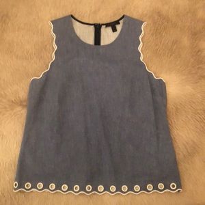 JCrew Chambray Top